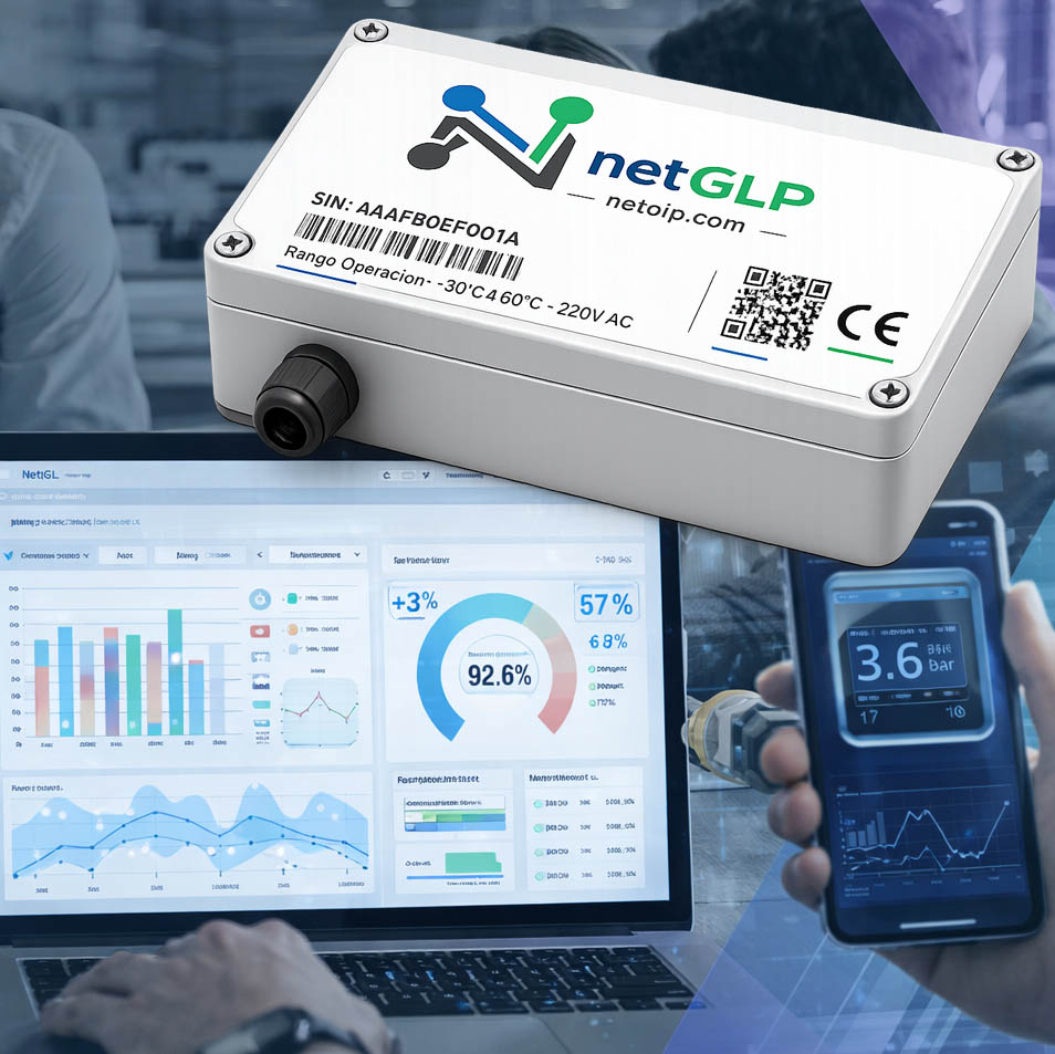 netGLP PRO sensor presion instalaciones GLP - Gas Butano Propano